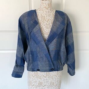 1980s Vintage Michii Moon for SANYO Made in Japan  Blazer Jacket, Sz 10